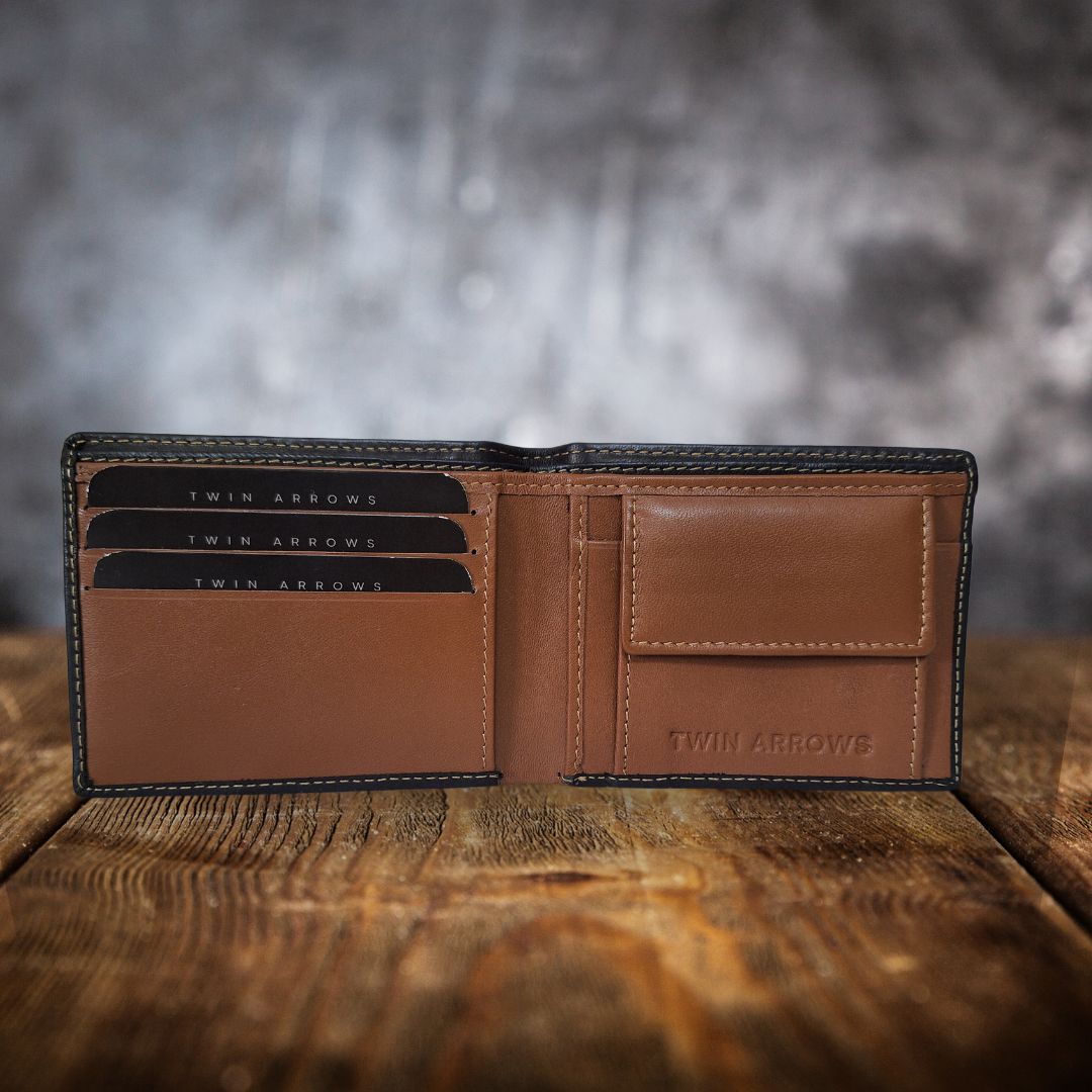 S22C9 - Men’s Genuine Leather Wallet (Double colour)